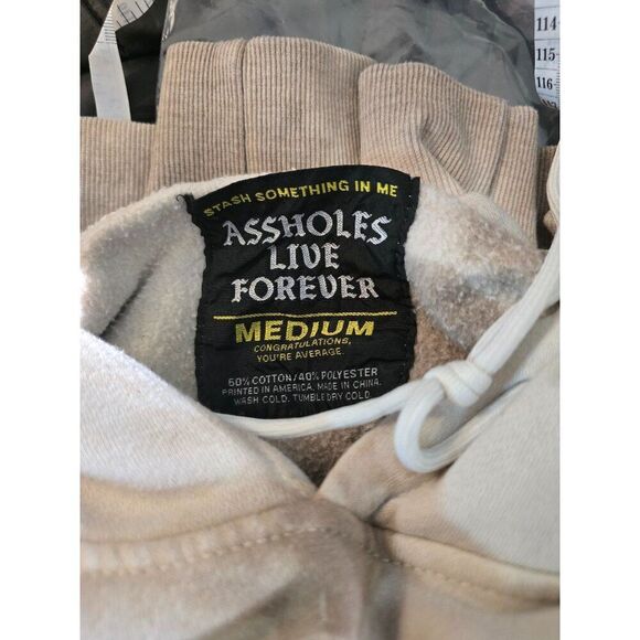 Wolves Among Sheep Tie-Dye Hoodie Medium Assholes Live Forever dad clothes - Picture 5 of 5